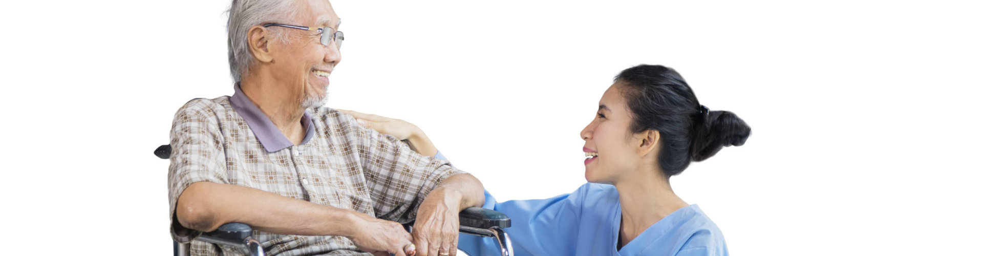 caregiver taking care of senior